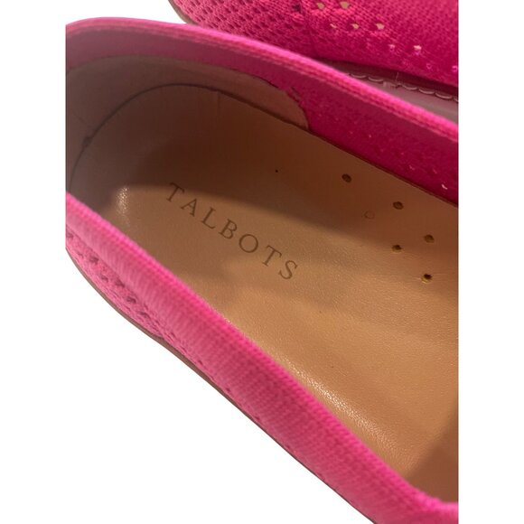 Talbots Womens Perforated Pink Slip-On Sneakers 7M Comfort Stretch - Picture 3 of 5
